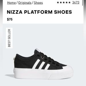 Adidas Nizza platform shoes